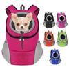 Geantă portabilă de exterior pentru animale de companie cu umăr dublu pentru câini, de călătorie, respirabilă, geantă pentru câini, geantă de transport pentru câini de exterior, accesorii pentru transportul animalelor de companie