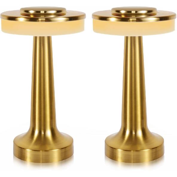 Cordless Table Lamp, Portable LED Desk Lamp, Table Sensor Control Beside Lamps, Kids Night Light with Stepless Dimming & Charging Completed Tip Light