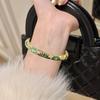 Chinese Hollow Out Flower Bangle Double Bangle Women's Hand Bracelet  Girls