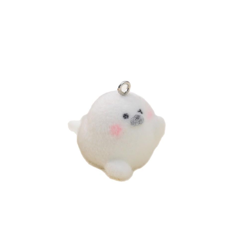 Three-Dimensional Cartoon Seal Puppy Resin Keychain Greeting Westie