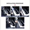 Car Door Sill Scuff Plate Decor Carbon Fiber Stickers For BYD Atto F0 G3 I3 Ea1 F3 E6 Yuan Plus Song Max Tang Dmi
