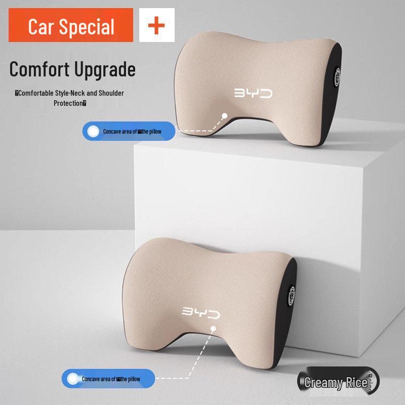 BYD Car Neck & Lumbar Support Cushion for Qinplus/Songpro/Seagull/Haipei Hui