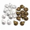 20pcs Charms double sided shell 13x10mm Antique Making pendant fit,Vintage Tibetan Silver Plated Bronze,DIY bracelet necklace