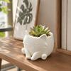 Lovely Succulent Flower Pot 3d Printed Mini Flowerpot Table Organizer Plant Container  Gift