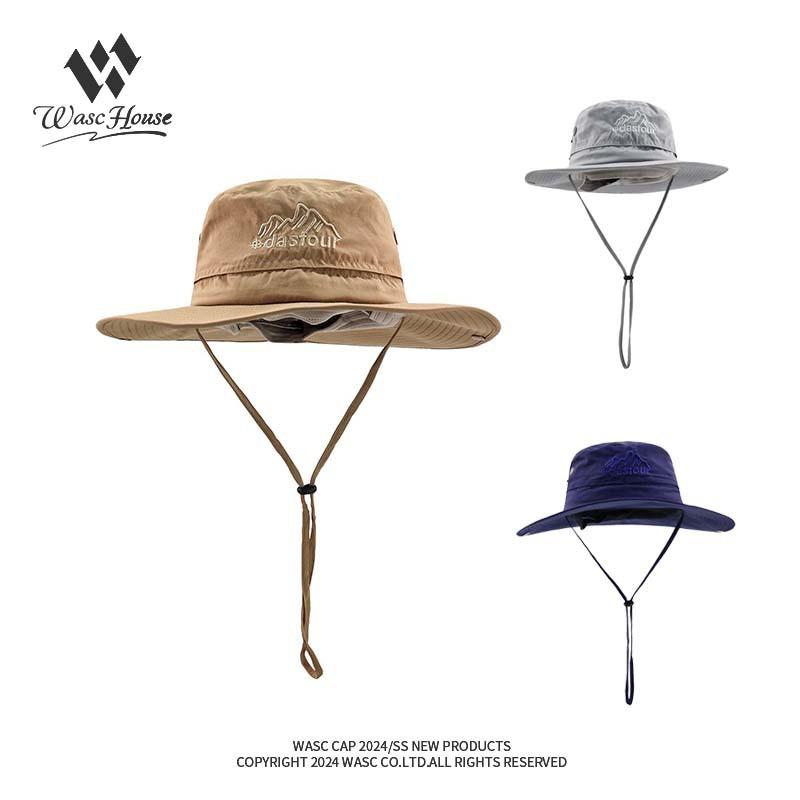 Hiking Bucket Hat Men and Women Summer Sunscreen Tooling Hat Breathable Outdoor Fishing Camping Cowboy Hat