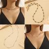 High-Quality Titanium Steel Bamboo Necklace: Fade-Resistant, Versatile, and Luxurious Clavicle Chain for Women.