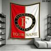 Custom Name feyenoord Wall Tapestry Aesthetic Wall Hanging Printed Fabric Blanket Decorative Tapestries for Bedroom Living Room Home Decor