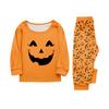Print Cute Family Set Pajamas, Home Clothes, Family Set Long Sleeve Top Pants Set