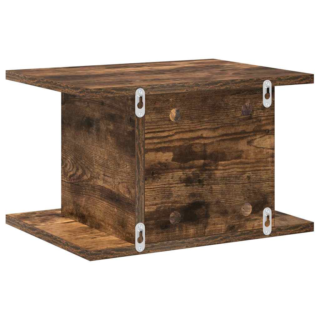 Nightstand Smoked Oak 40 x 30 x 25 cm Engineered Wood