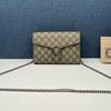 [Pre-Owned] Dionysus Woc Chain Tiger Head Clasp Logo Red Lining Canvas Wallet Crossbody Shoulder Bag - Very Good #EZS7RZ