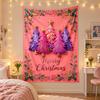 Weihnachtlich bedruckter Wandteppich für Schlafzimmer Wohnzimmer Wanddekoration Feiertagsgeschenk