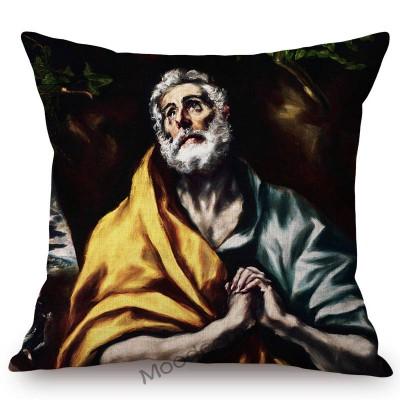 Renaissance Baroque Spain Artist El Greco Famous Religious The Bible Stories Oil Painting Decorative Pillow Case Cushion Cover