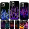 Matte Flames Phone Case For iPhone 17 Air 15 16 Cover  11 13 14 Pro Max 12 Plus Max Fundas