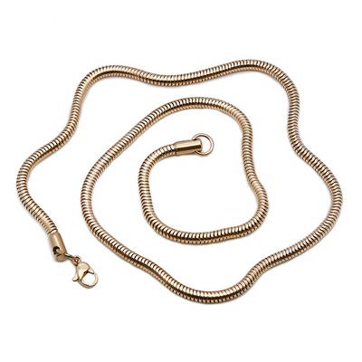 Einfache Runde Schlangenkette aus Edelstahl Weiche Schlangenkette Schlüsselbein Kette Titanstahl Halskette Einfache High-End Accessoires