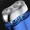 USB Rechargeable Magnetic Rotary Razor Double Head Men's Beard Trimmer  Daily Use
