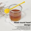 2Pcs Honey Mixing Stirrer Plastic Dipper Smooth Honey Comb Stick Spoon Grooved Honey Wand for Collecting Dispensing Drizzling Jam