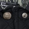 Salvatore Ferragamo batting quilting Stainless collar coat black polyester/Nylon Women Used