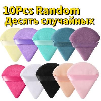 Dreieck Samt Puder Mini Gesichts Make-up Schwamm Kosmetik Waschbar Leichtes Make-up Werkzeug Für Gesicht Augen Konturierung Lidschatten 1/5/10