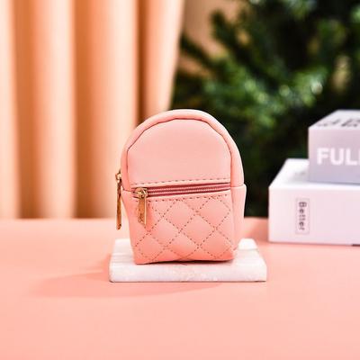 Women Girl Coin Purse Mini PU Leather Backpcak Hanging Pendant Children Zipper Coin Wallet Mini Bag Key Wallet