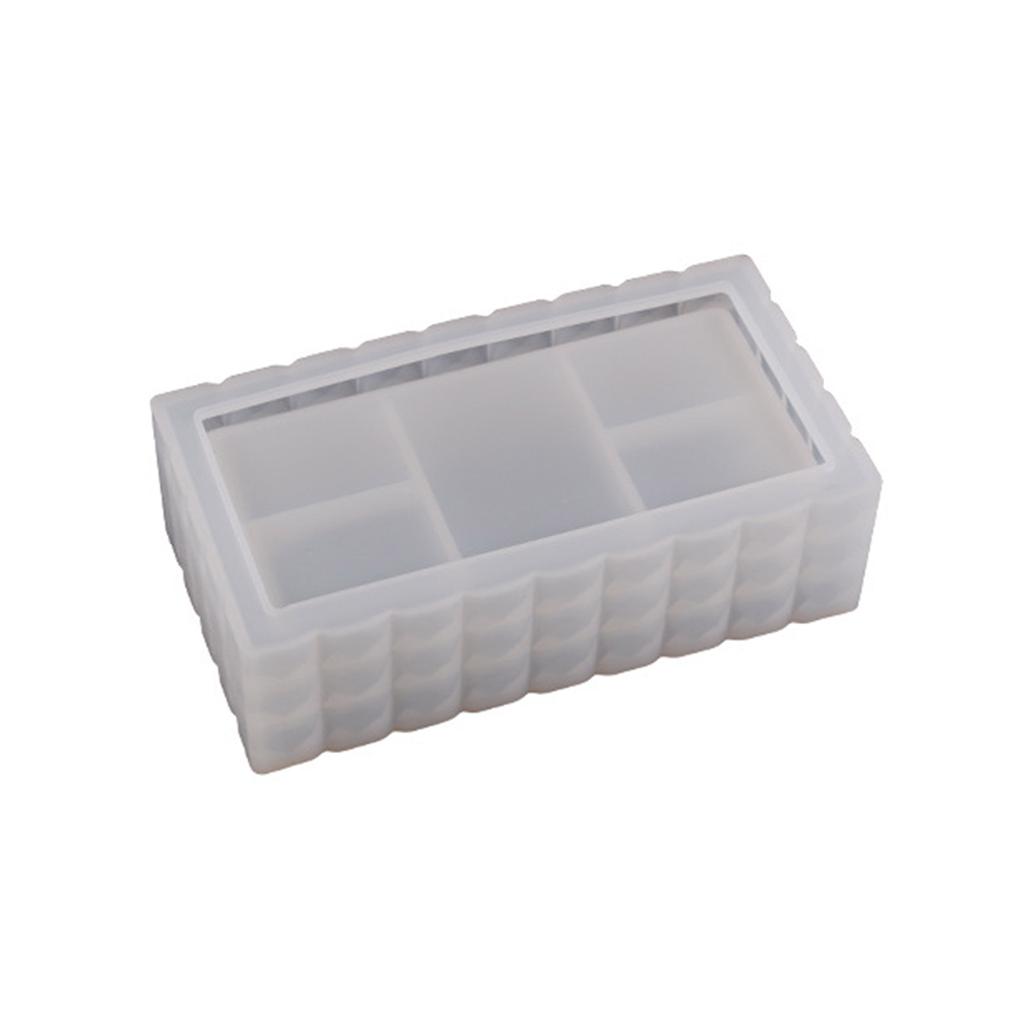 Diy Crystal Mold Square Rectangular Storage Box Mirror Silicone Mold with Lid Container Box Mould Home Decoration Tools