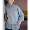 ROPE PICNIC Silk Blend Blue Can Be Used As a Sweater Women's Shirt, (44),