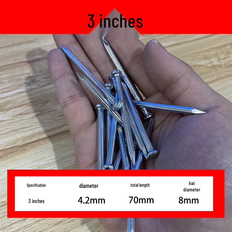 Multi-Purpose Steel Nails for Hanging Pictures and Frames on Concrete or Wood Walls