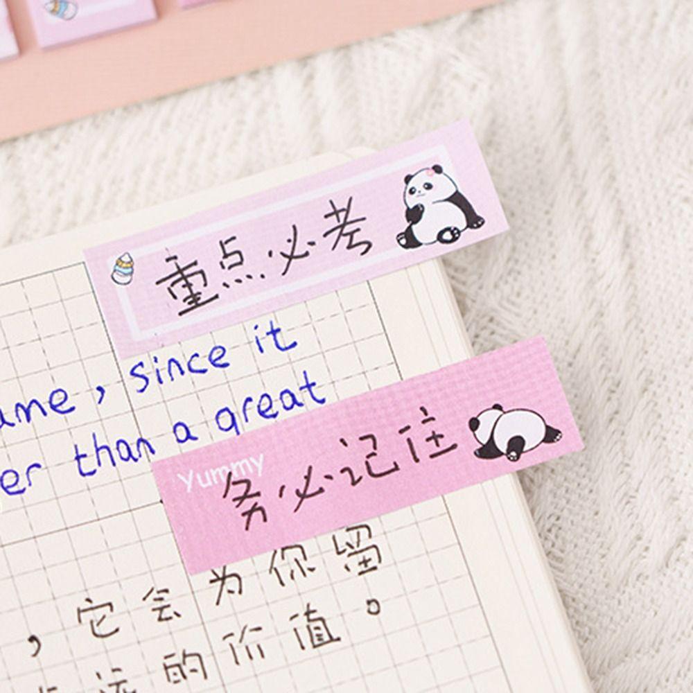 Creative Panda Sticky Notes Kawaii Classification Label Stationery Note Pads  To Do List