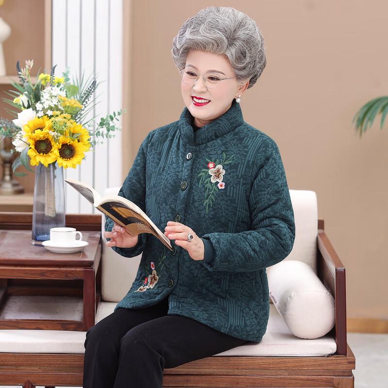 Elderly Women's New Chinese Style Winter Padded Jacket