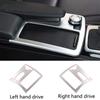 Adesivo Decorativo Porta-Copos de Controle Central em Aço Inoxidável Compatível com Mercedes Benz Classe C 2007-2014 W204 Direção Direita/Esquerda