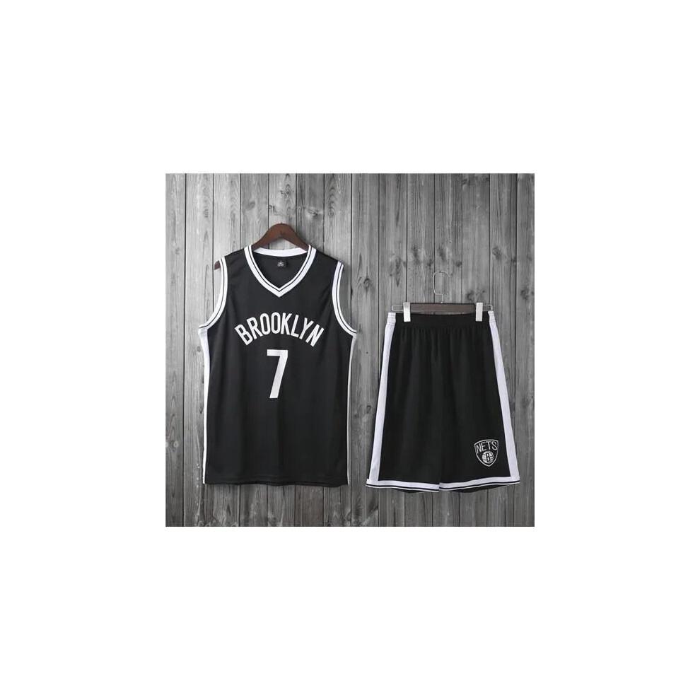 (Black1, XXXXXL) Brooklyn Nets Kevin Durant adult and children's jersey set