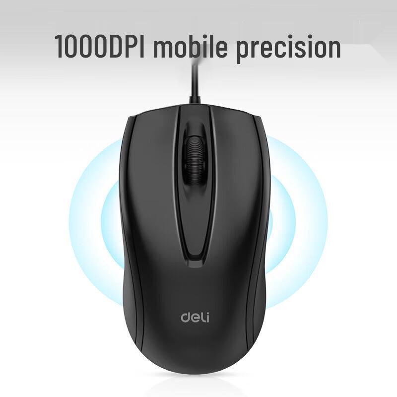 Deli Wired Office Mouse