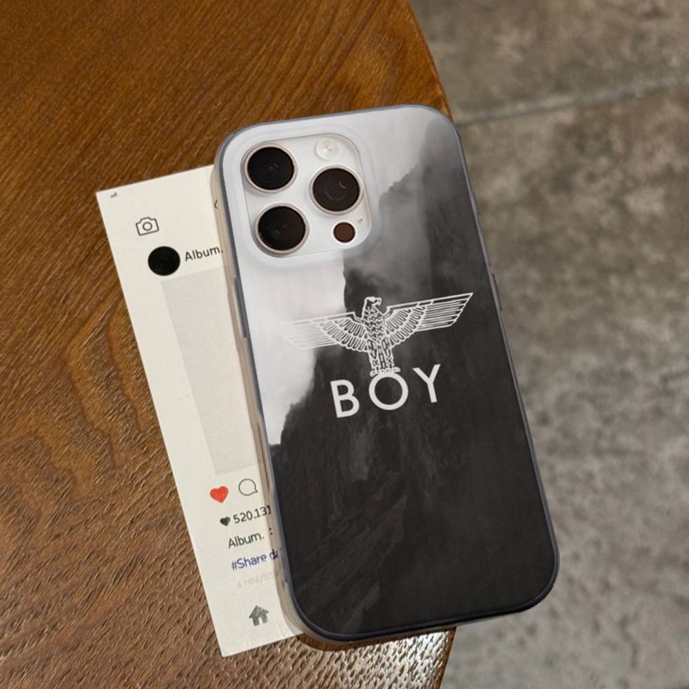 Classic Punk Logo B-Boy L-London For IPhone 17 16 15 14 13 12 11 Pro Max Plus Pro Corrugated Shockproof Matte Phone Cover