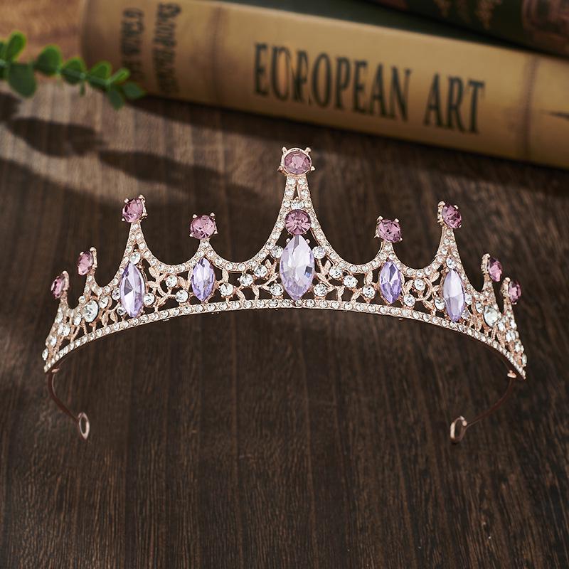 Children's Pink Rhinestone Princess Tiara Headband