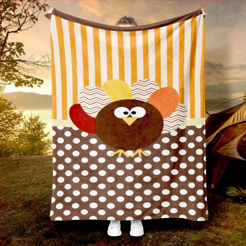 Thanksgiving Blessings Blanket Cozy Flannel Throw for Family Gatherings AllSeason Comfort Festive Gratitude Gift