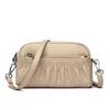 Modische Single-Shoulder Crossbody Clutch Weiches Leder Plissiert Retro Wolke Mama Tasche