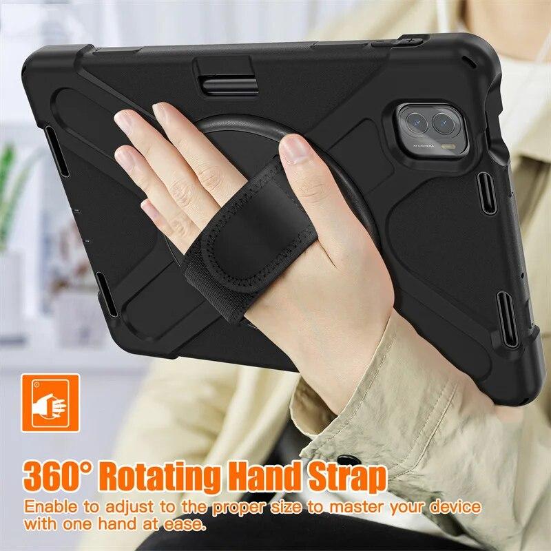 For XiaoMi Mi Pad 5 6 MiPad5 Pro MiPad 6 Pro 11 inch 2023 Case Heavy Duty Armor Silicon  PC Kids Shockproof Cover Shell Strap