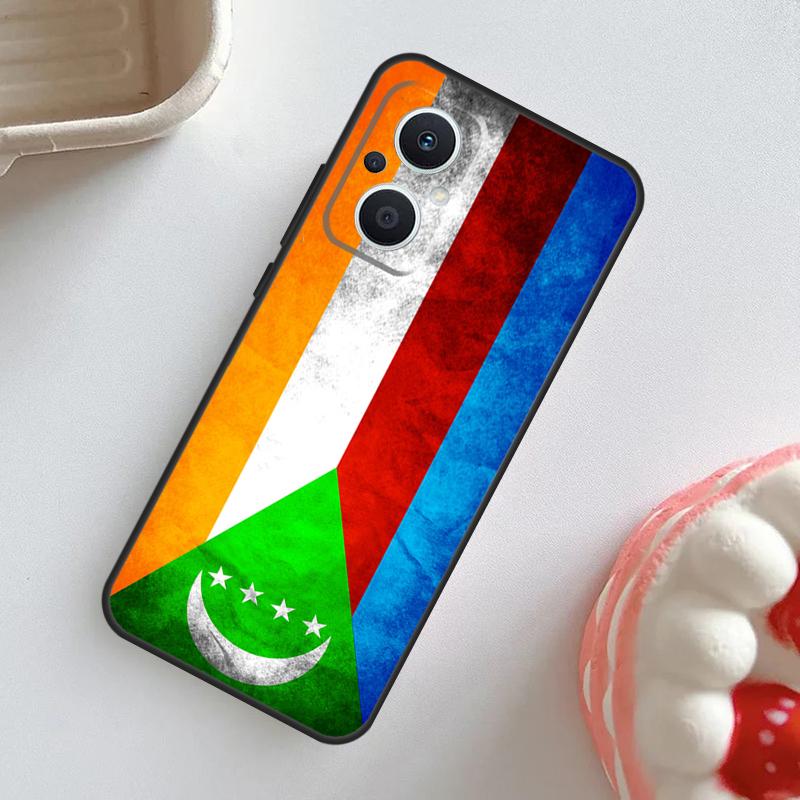 Comoros Flag Case For OPPO Reno 10 Pro 11F 4Z 5Z 8T 4 5 6 7 8 Lite OPPO Find X2 X3 Neo X5 X6 Pro Cover
