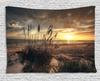 Gothic Tapestry Antique Myst Gate with Pattern and Curvings Design IllustrationHanging for Bedroom Living Room DormDark Brown