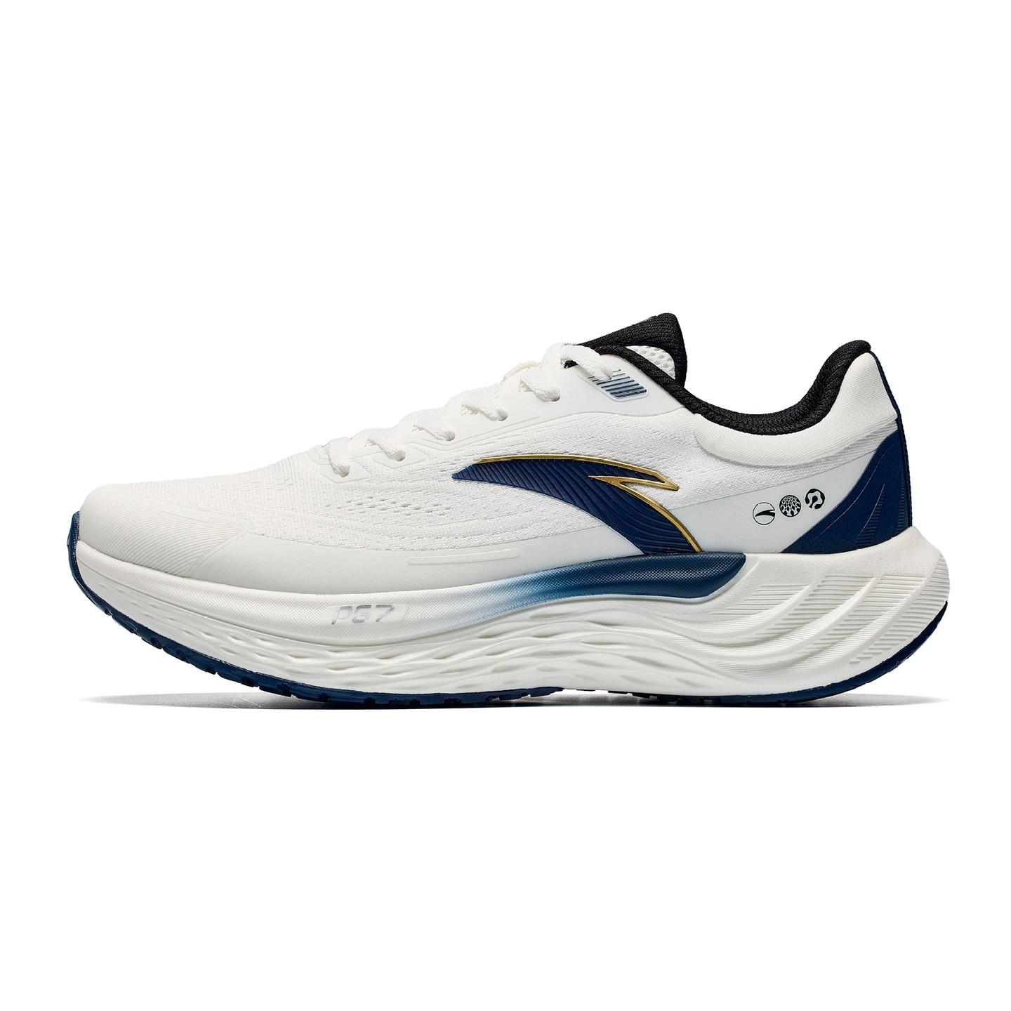 Chaussures de course ANTA Travel PG7 Homme Basse Papyrus Blanc/Bleu Encre Nouveau 39 white