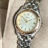 SEIKO Watch with Gold Bezel and Date Ladies' Display