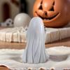 1 Halloween Ghost Holding a Dog Figurine Ornament with Wreath / Without Wreath Style, Cute and Quirky Style, Home Desktop Holiday Atmosphere Dec