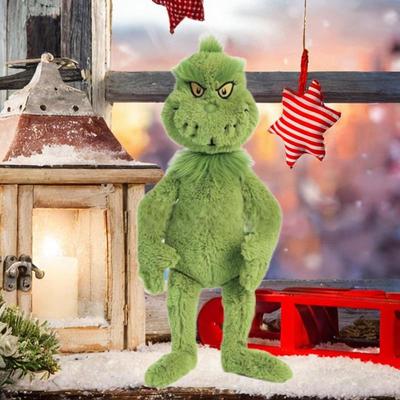 Stuffed Grinch Plush Toy Gift for Boys Girls Party Favor Christmas
