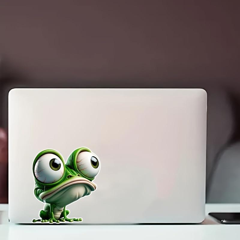 3D Cartoon Frog Stickers Motorcycle Stickers Waterproof DIY Motorbike Side Panels Fuel Tank Fairing Vinyl Decal Car Window Decor