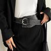 2026 Women's Wide Waist Seal Black Rivet Fashion Belt Dress Coat Decoration Corset Belts for Women Ladies Luxury Designer