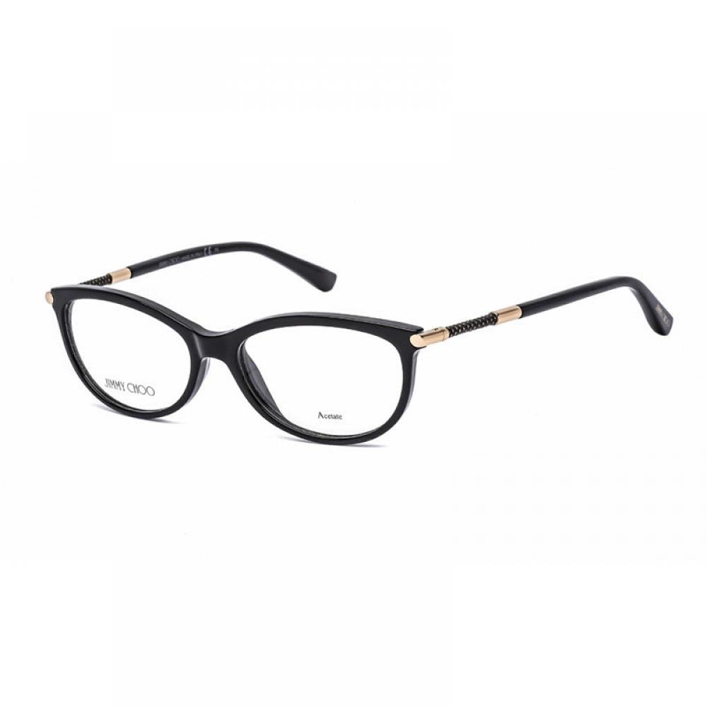 Jimmy Choo Eyeglasses Cat Eye Full Rim Black Frame And Clear Demo Lenses Lens Jc154029a00 Black 3