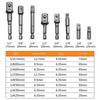 Socket Adapter Bit Adapter 1/4in 2/3/8pcs Chrome Vanadium Steel