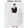 UR 2026 Women's Rolled Hem Curved Leg Casual Trousers