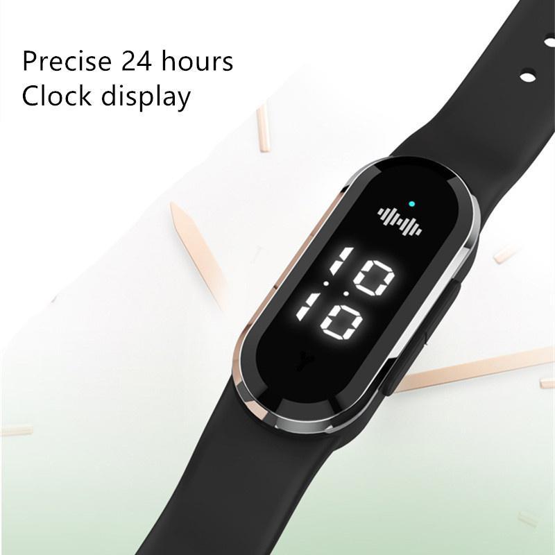 Ultrasonic Body Shape Wristbands,Anti Mosquito Insect Pest Control Mosquito Repellent Smart Watch with Temperature Monitoring Pedometer Function