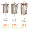 5Pcs Carp Lure Attracting Mesh Cage Stainless Steel Fishing Bait Cage Fishing Trap Nest Cage Fishing Accessories