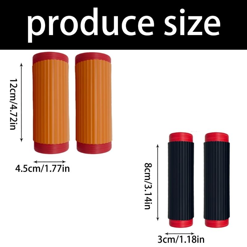 Pack of 2 Silicone Motorcycle Handlebar Covers Slip Resistant Universal Fit Handlebar Grips Vibration Dampening for Ride